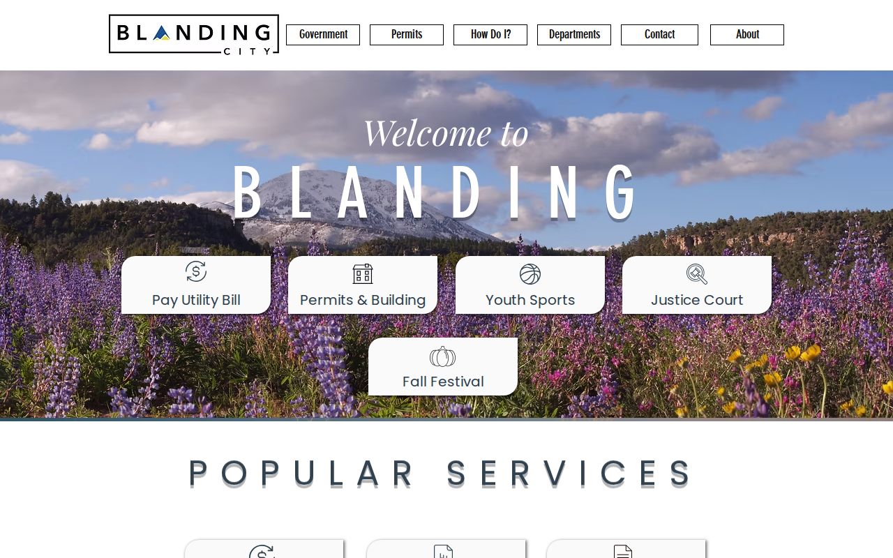 Blanding city context for the Blanding court docket