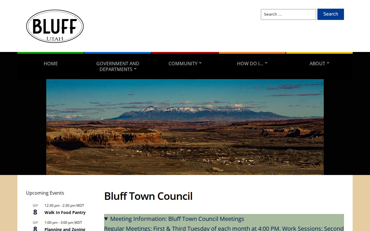 Bluff court docket research at the official Bluff Town offices page